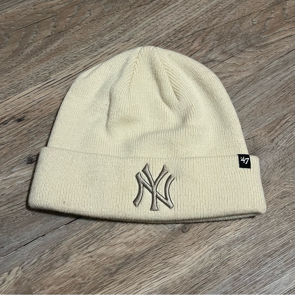 47 Brand Cream Knit Beanie